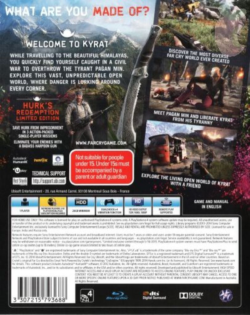 Far Cry 4 - Sony PlayStation 4 (PS4) (Ubisoft - 1) video game collectible - Main Image 2