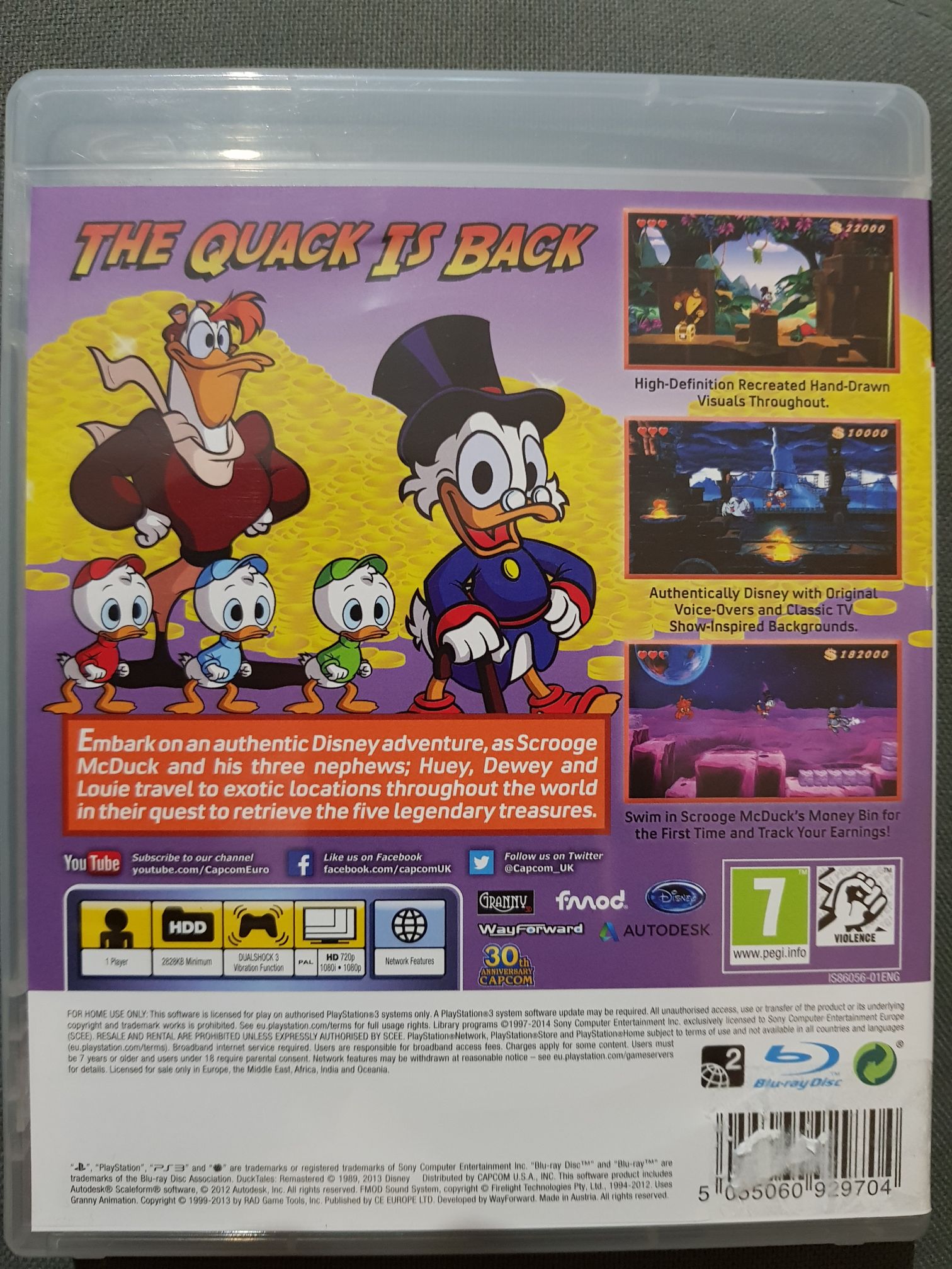 DuckTales Remastered - Sony PlayStation 3 (PS3) (Capcom - 1) video game collectible [Barcode 5055060929704] - Main Image 2