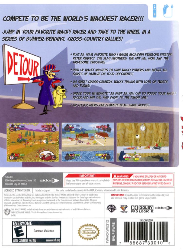 Wacky Races: Crash & Dash - Nintendo DS (1) video game collectible [Barcode 5021290035898] - Main Image 2