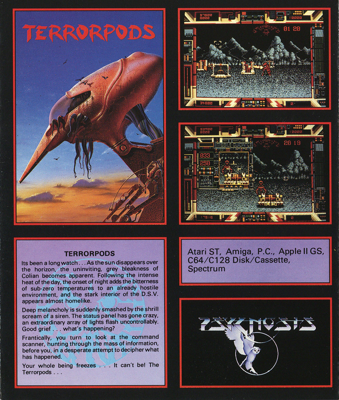 Terrorpods Tenstar 8 Pack - Commodore Amiga (Psygnosis Ltd.) video game collectible - Main Image 2