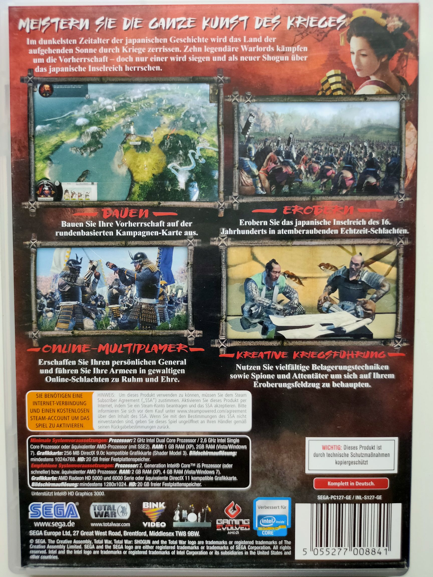 Total War Shogun 2 - Valve Steam video game collectible [Barcode 5055277008841] - Main Image 2