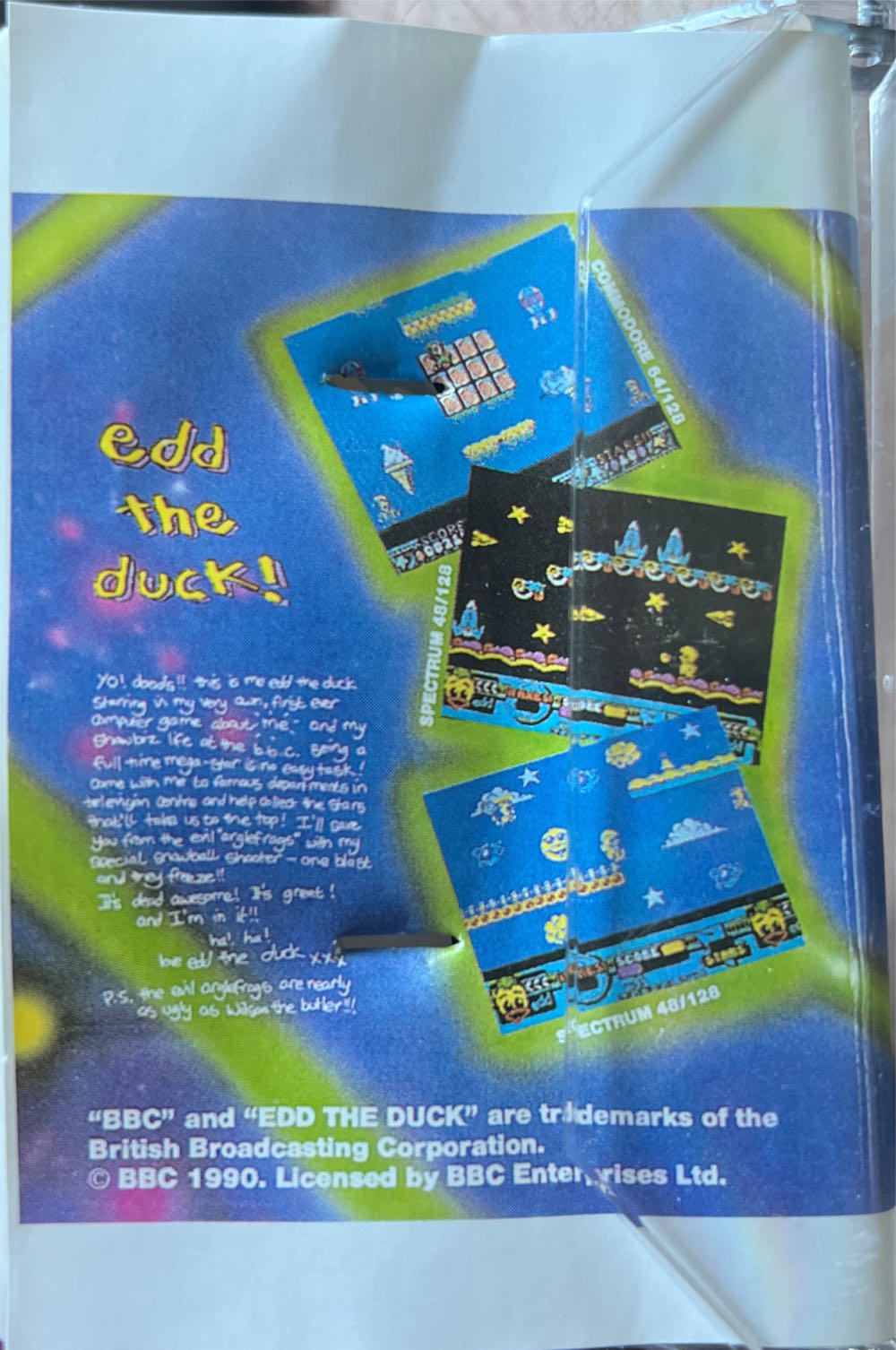 Edd The Duck! - BBC Micro video game collectible - Main Image 2