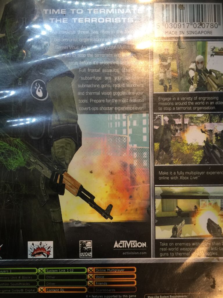 Soldier Of Fortune 2 Double Helix - Microsoft Xbox video game collectible [Barcode 5030917020780] - Main Image 2