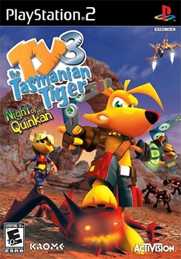Ty The Tasmanian Tiger 3: Night Of The Quinkan - Sony PlayStation 2 (PS2) (Electronic Arts) video game collectible [Barcode 9328878001549] - Main Image 1