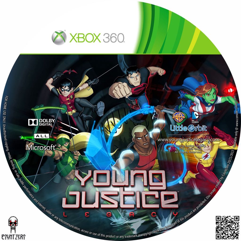 Young Justice: Legacy - Microsoft Xbox 360 (Little Orbit - 1-3) video game collectible [Barcode 815403010149] - Main Image 2