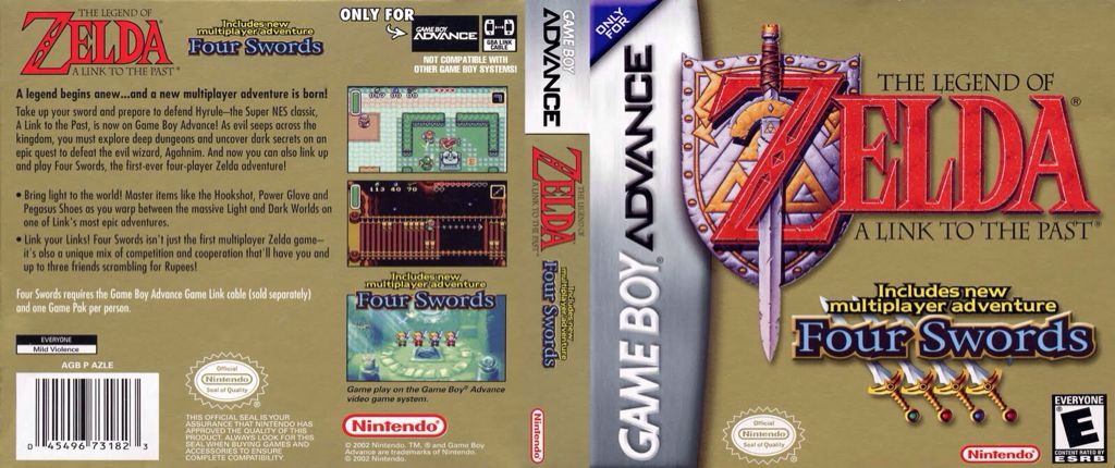 The Legend of Zelda: A Link to the Past/ Four Swords - Nintendo Game Boy Advance (GBA) video game collectible - Main Image 2
