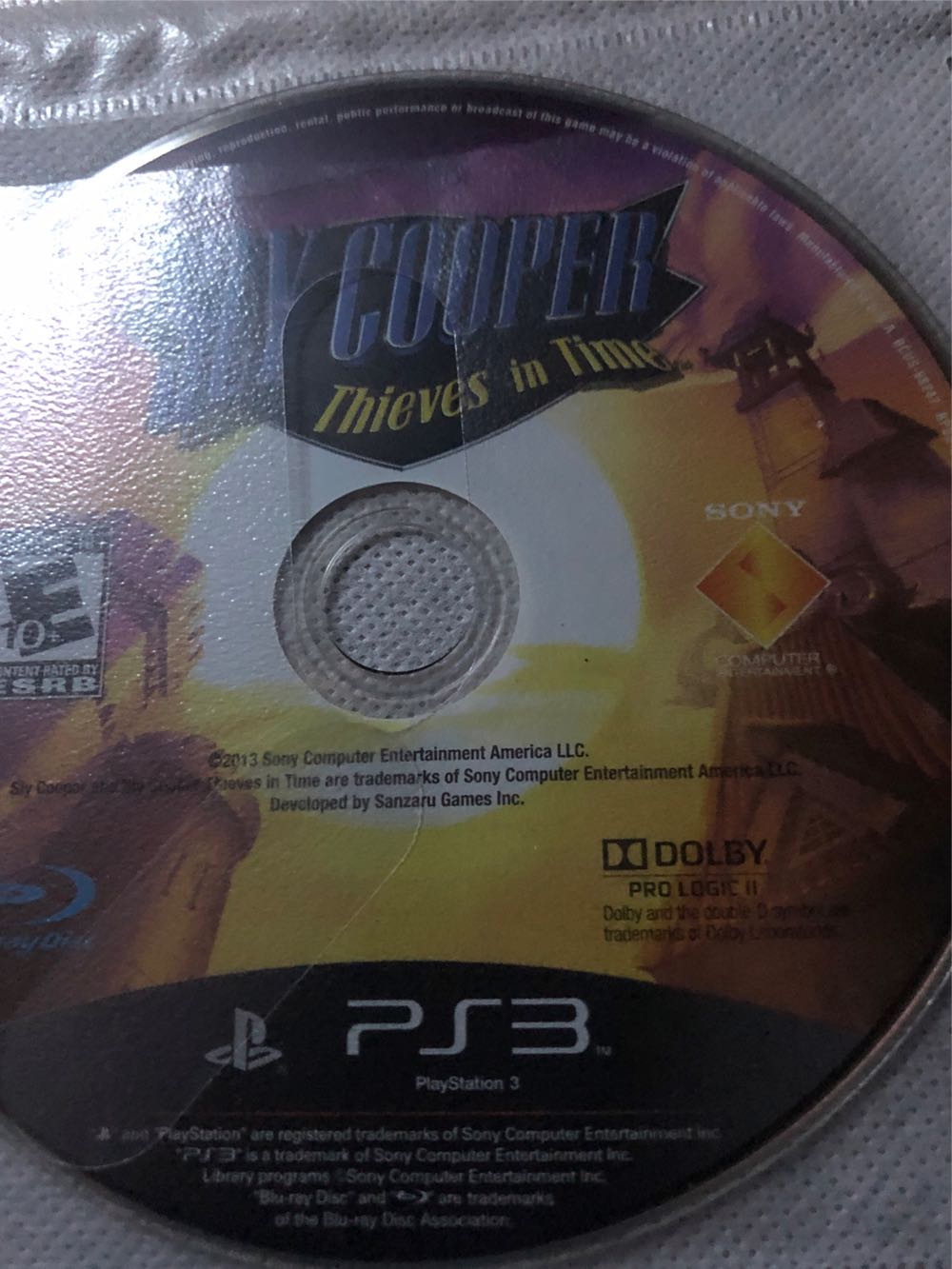 Sly Cooper: Thieves In Time - Sony PlayStation 3 (PS3) (SCEA - 1) video game collectible [Barcode 711719267959] - Main Image 4