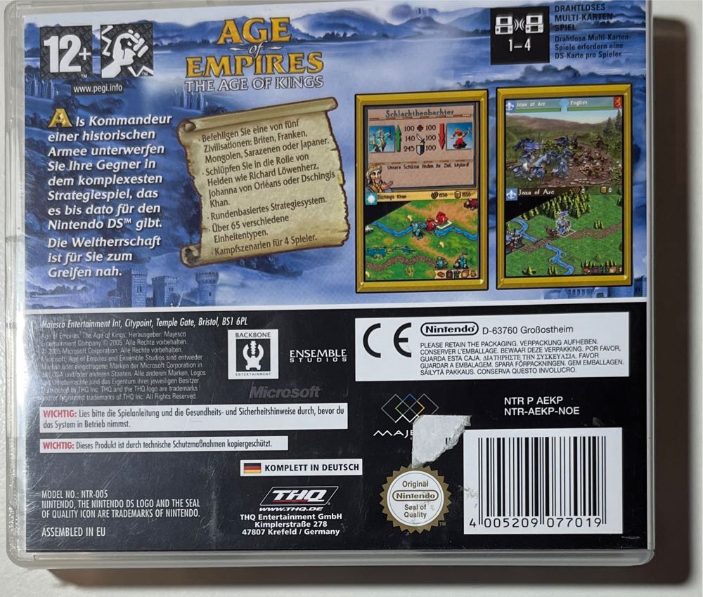 Age of Empires: Age of Kings - Nintendo DS video game collectible [Barcode 4005209077019] - Main Image 2