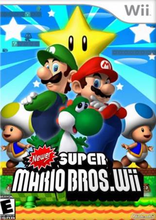 Newer Super Mario Bros - Nintendo Wii (Newer Team - 4) video game collectible - Main Image 1