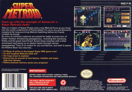 Metroid 2: Super Metroid - Nintendo Super Nintendo Entertainment System (SNES) (Nintendo) video game collectible - Main Image 2