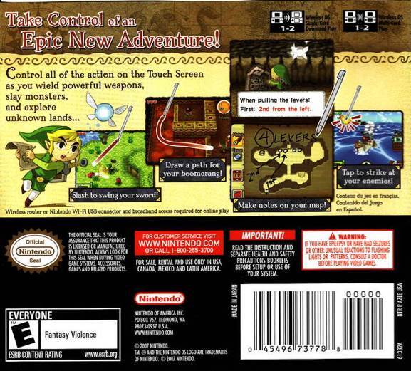 Zelda: *Phantom Hourglass* - Nintendo DS (Nintendo) video game collectible - Main Image 2