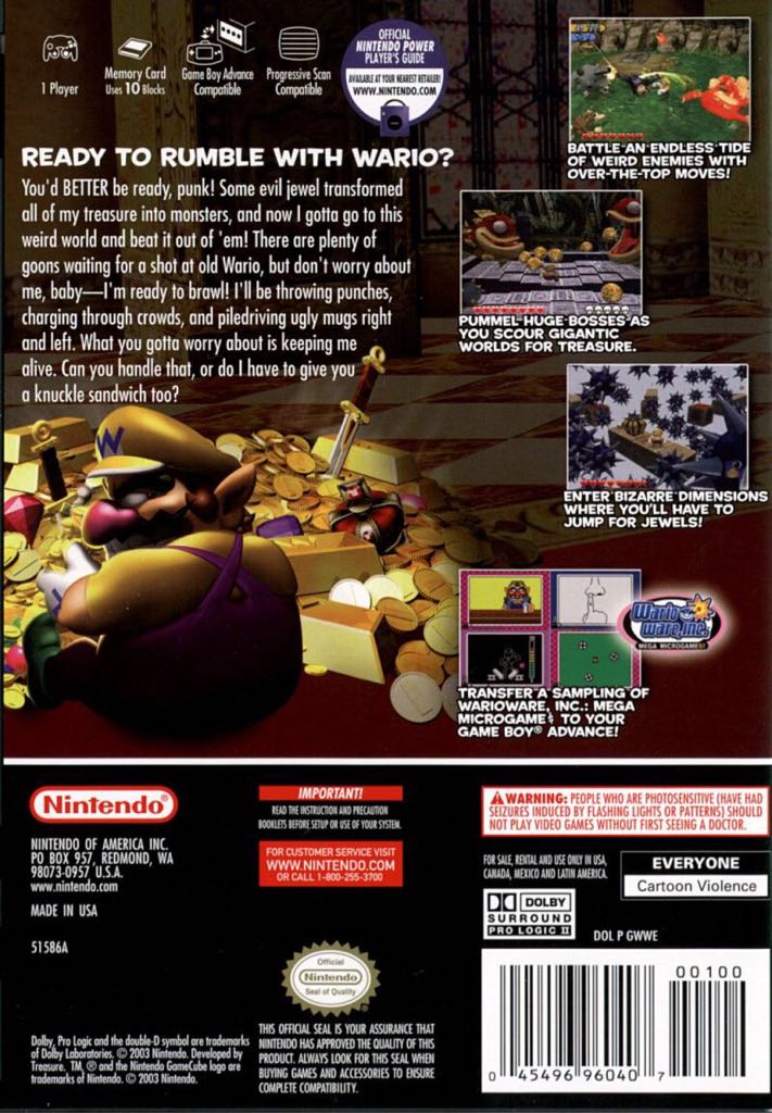WARIO WORLD - Nintendo GameCube (Nintendo - 1) video game collectible [Barcode 045496390594] - Main Image 2