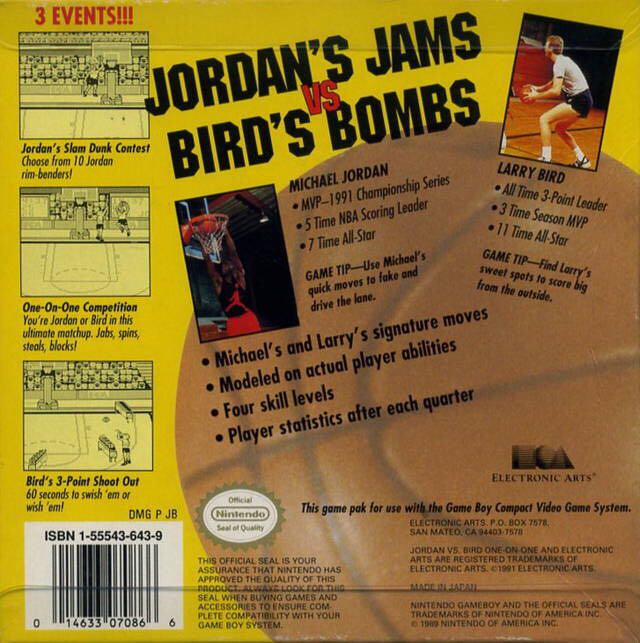 Jordan VS Bird: One On One - Nintendo Game Boy video game collectible - Main Image 2