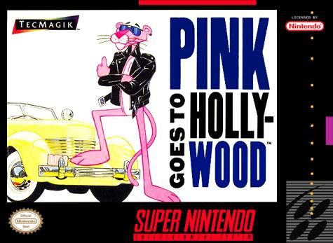 Pink Goes To Hollywood - Nintendo Super Nintendo Entertainment System (SNES) (TecMagik - 1) video game collectible - Main Image 1
