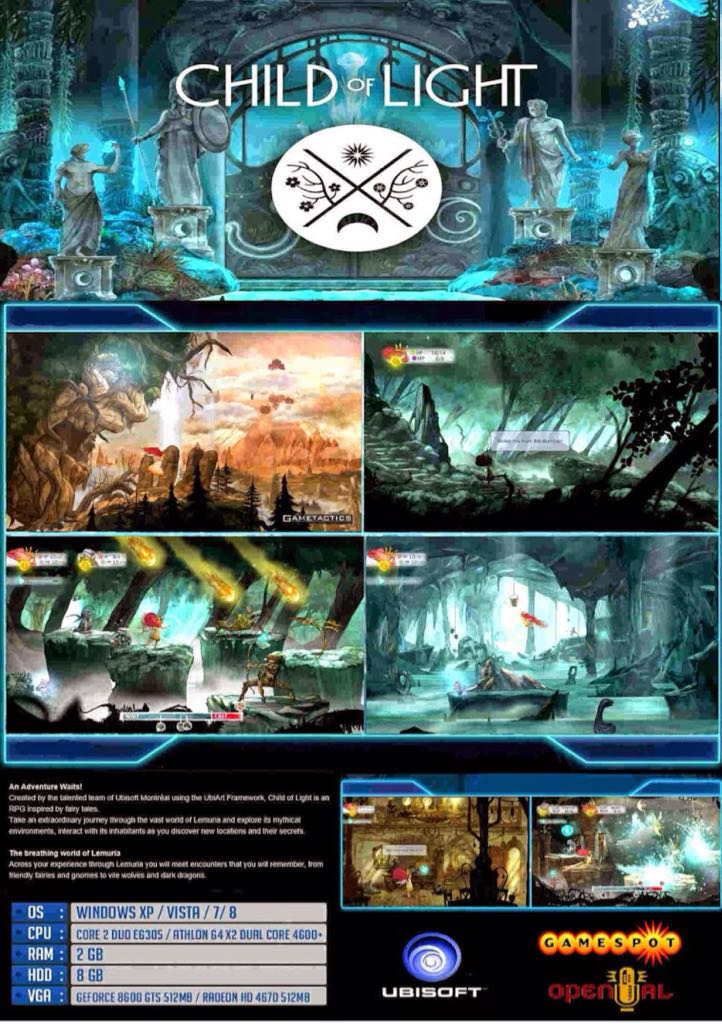 Child Of Light - PC (Ubisoft - 1) video game collectible - Main Image 2