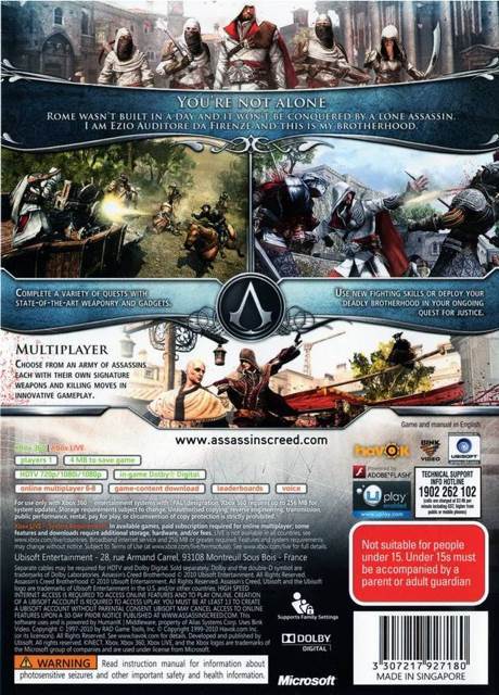 Assassins  Creed Brotherhood - Sony PlayStation 3 (PS3) video game collectible - Main Image 2