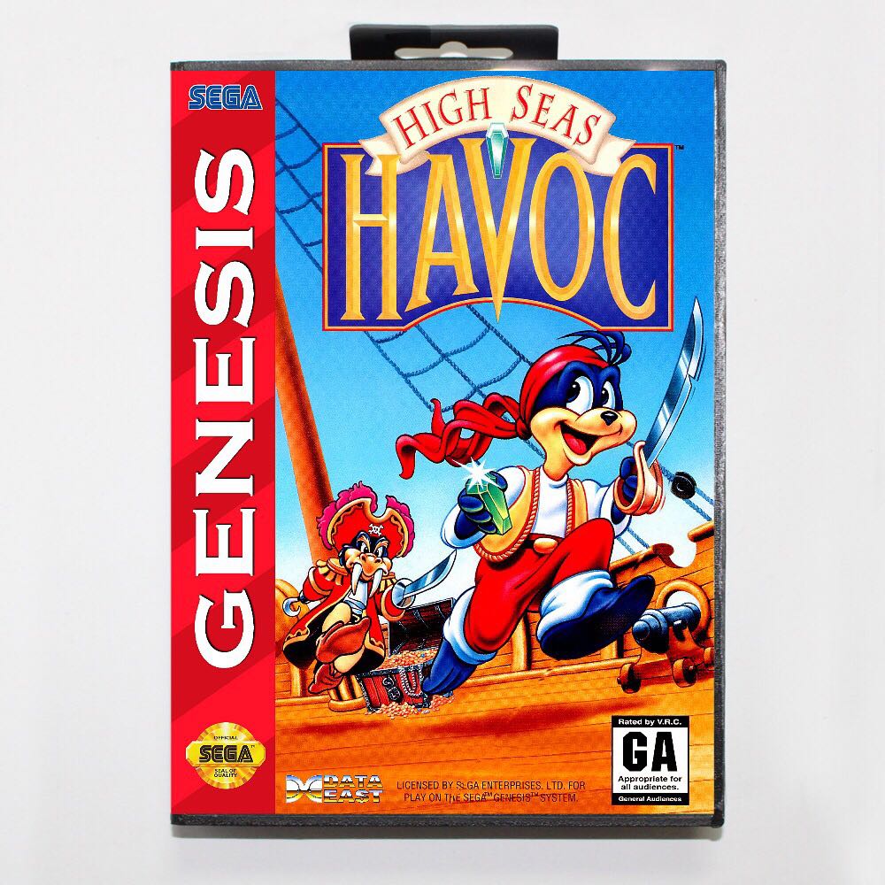High Seas Havoc - Sega Genesis (Mega Drive) (Data East - 1) video game collectible [Barcode 013252014084] - Main Image 2