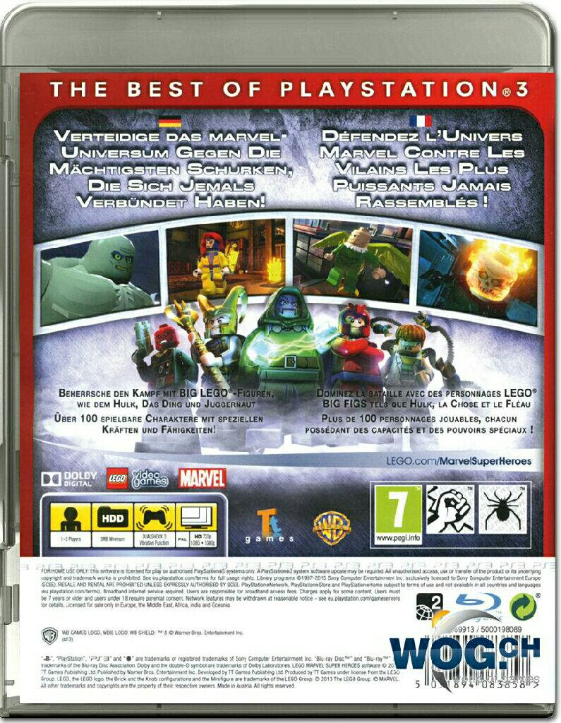 Lego Marvel Super Heroes  - Sony PlayStation 3 (PS3) (2) video game collectible - Main Image 2
