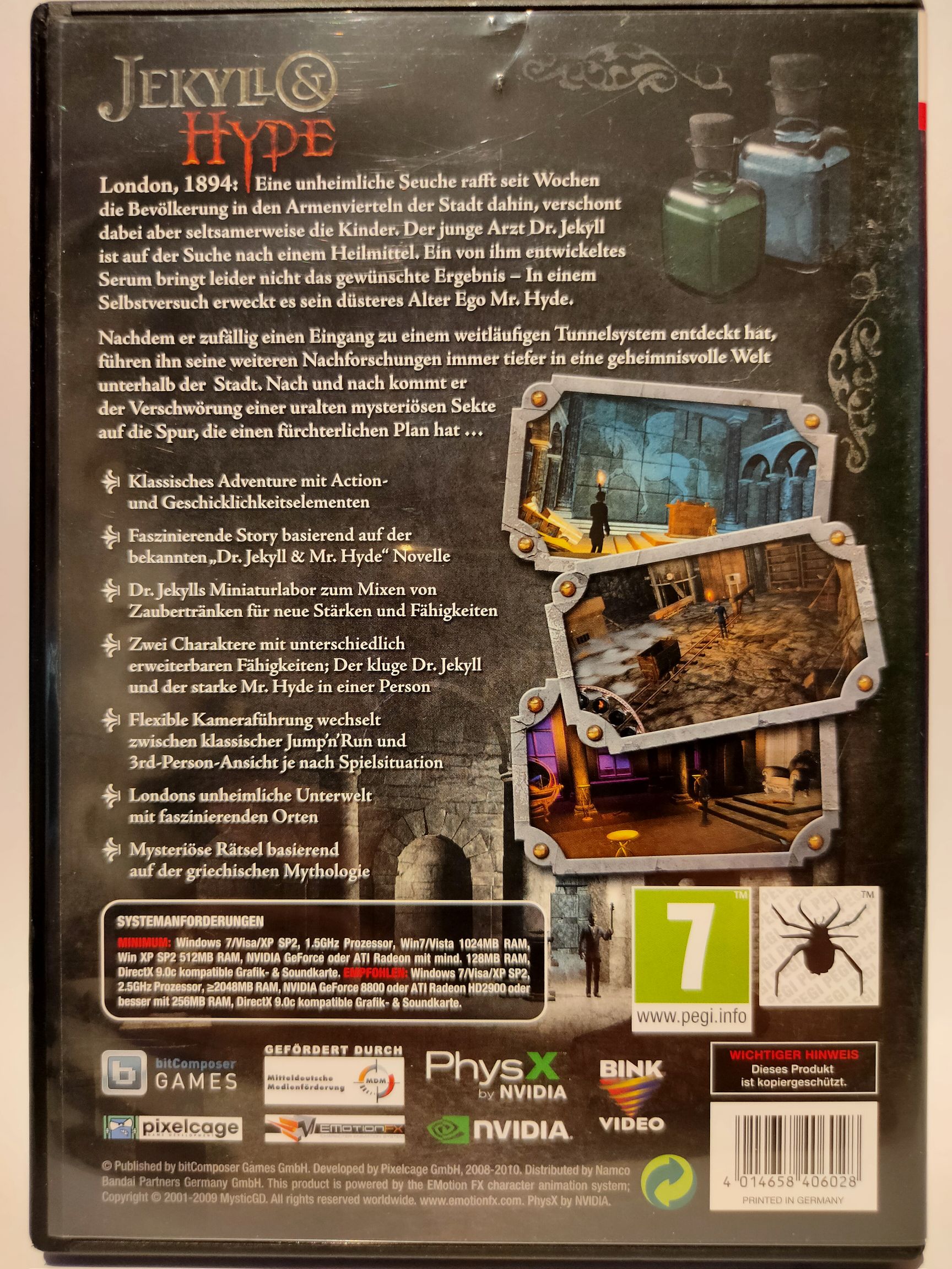 Jekyll & Hyde - PC video game collectible [Barcode 4014658406028] - Main Image 2