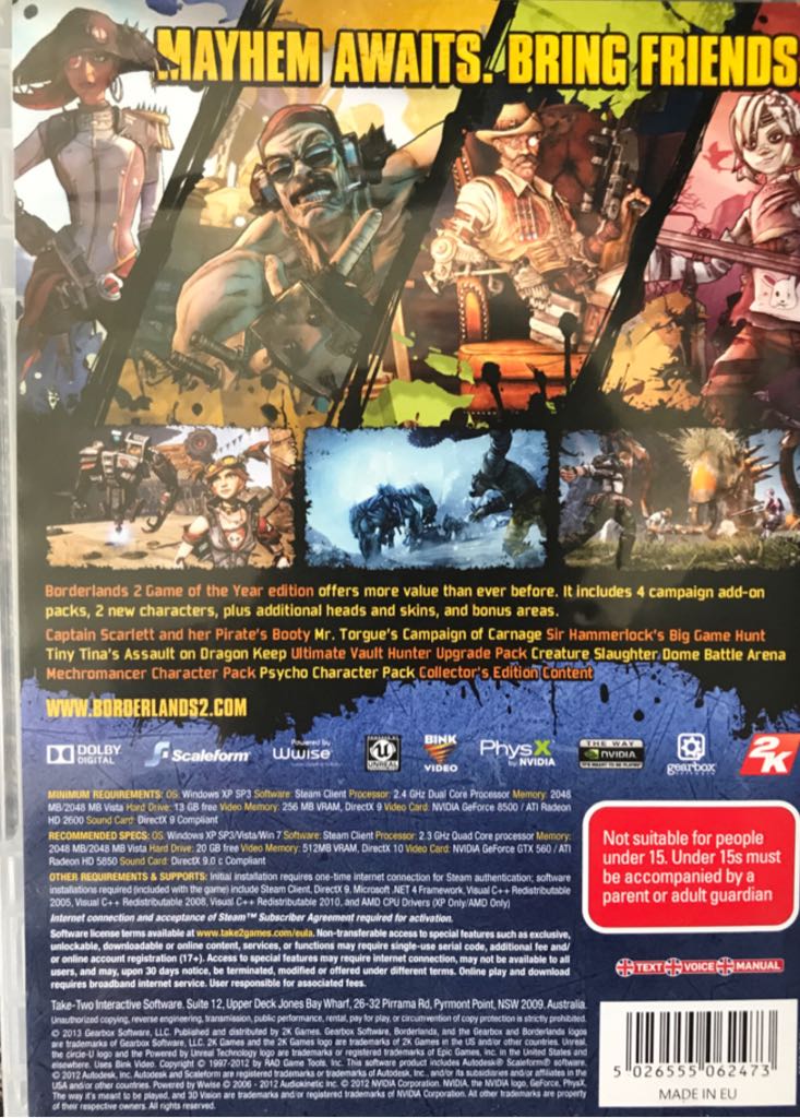 Borderlands 2: Game Of The Year Edition - PC video game collectible - Main Image 2
