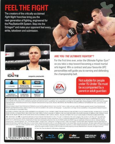 UFC - Sony PlayStation 4 (PS4) (Ea Sports - 1-2) video game collectible [Barcode 5035223112525] - Main Image 2