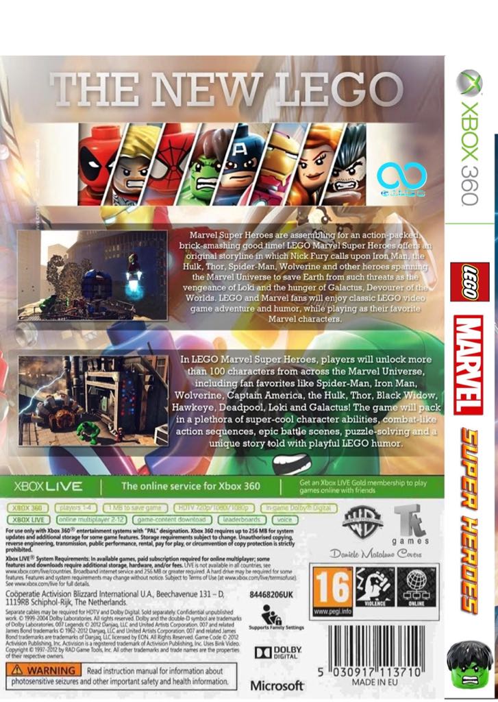 Lego Marvel Super Heroes X360 85.0 - Microsoft Xbox 360 (1-2) video game collectible [Barcode 5051888152942] - Main Image 2