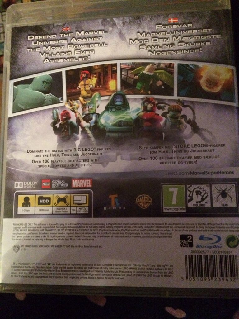 Lego Marvel Super Heroes - Sony PlayStation 3 (PS3) (TT Games/Warner Bros. Interactive Entertainment) video game collectible [Barcode 5051895239452] - Main Image 2