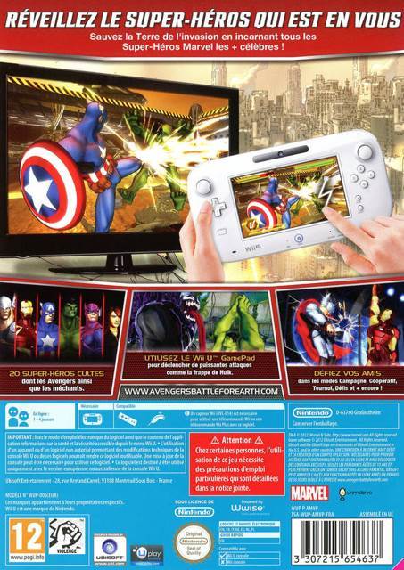 Avengers Battle For Earth - Nintendo Wii U video game collectible [Barcode 3307215654699] - Main Image 2