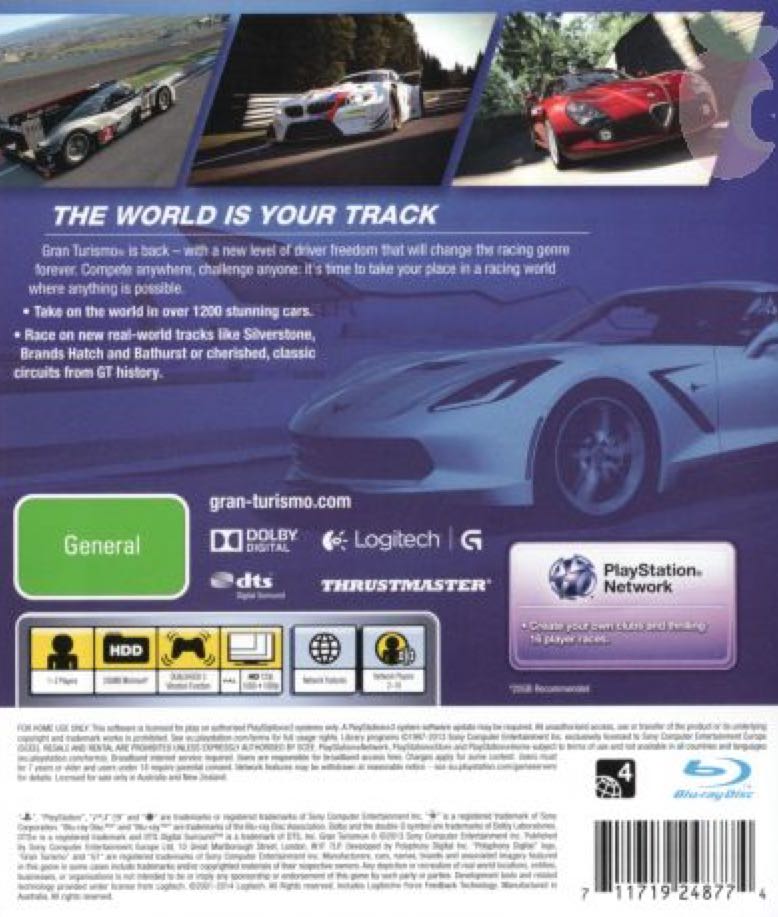 Gran Turismo 6 Anniversary Edition - Sony PlayStation 3 (PS3) (Sony Computer Entertainment - 1) video game collectible [Barcode 711719208389] - Main Image 2