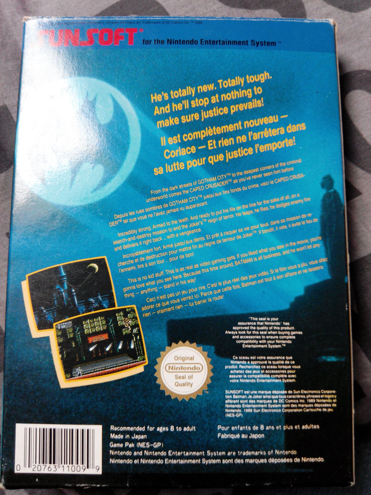 Batman Nes - Nintendo Entertainment System (NES) video game collectible - Main Image 2