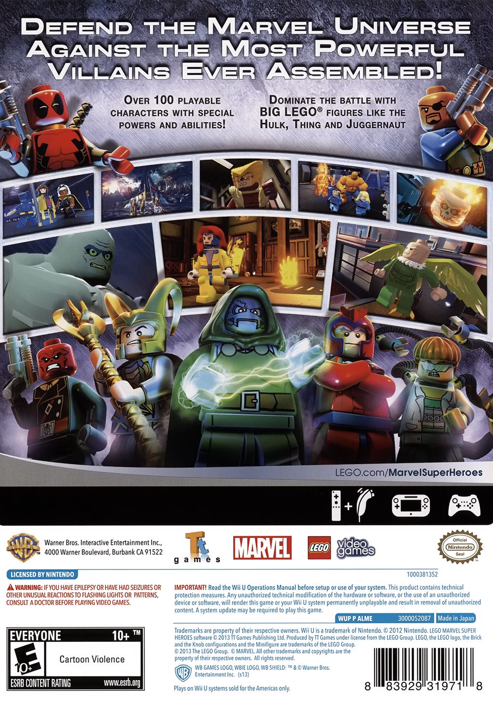 Lego Marvel Super Heroes - Nintendo Wii U (The LEGO Group - 2) video game collectible [Barcode 5051297088986] - Main Image 2