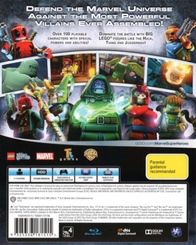 LEGO Marvel Super Heroes - Sony PlayStation 4 (PS4) (WB Games - 1-2) video game collectible [Barcode 5051892145237] - Main Image 2