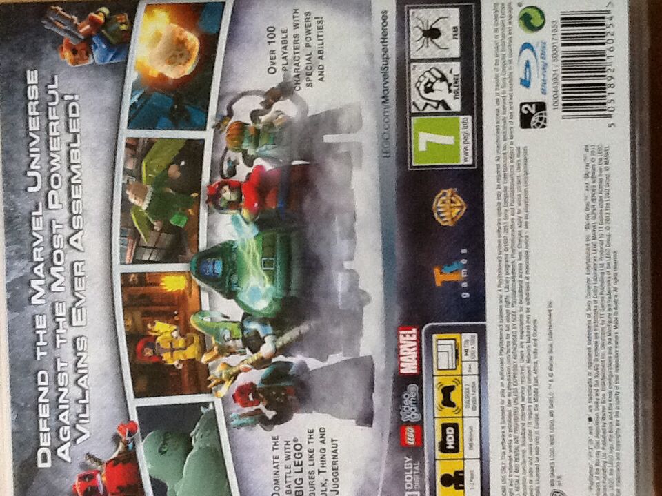 LEGO Marvel Super Heroes - Sony PlayStation Network (PSN) (Warner Bros Games - 1- 2) video game collectible [Barcode 5051892160254] - Main Image 2