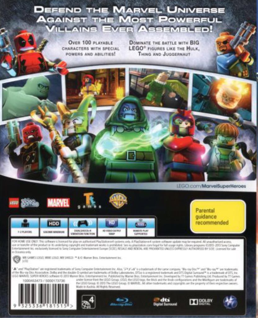 LEGO Marvel Super Heroes - Nintendo DS (1) video game collectible [Barcode 9325336178904] - Main Image 2