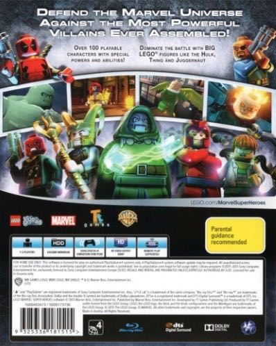 LEGO: Marvel Super Heroes - Sony PlayStation 4 (PS4) (Warner Bros Games - 2) video game collectible [Barcode 9325336181515] - Main Image 2