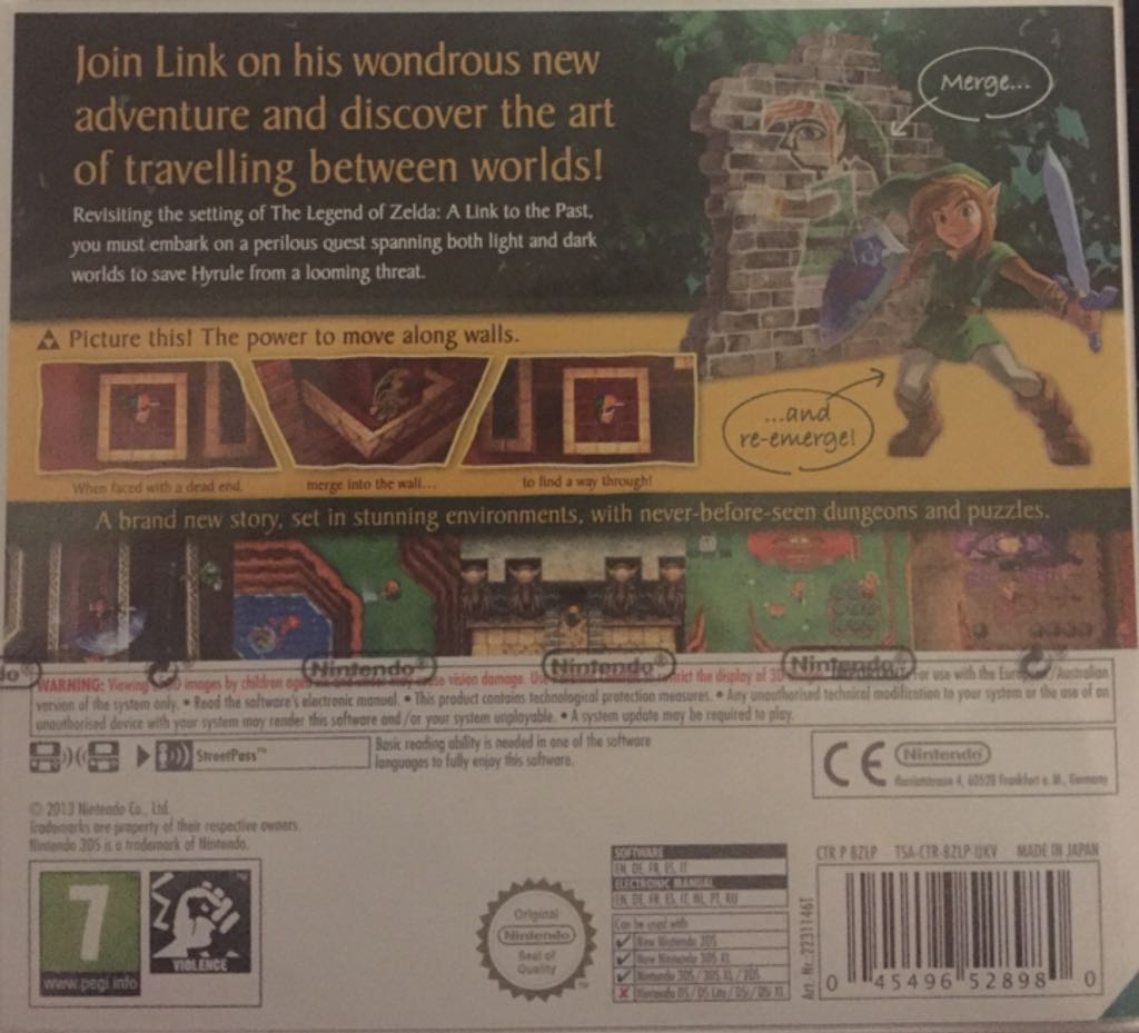 The Legend Of Zelda: A Link Between Worlds - Nintendo 3DS (Nintendo - 1) video game collectible [Barcode 045496528980] - Main Image 2