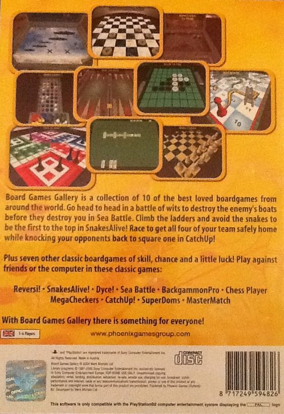 Board Games Gallery - Sony PlayStation 2 (PS2) (Phoenix Games - 1-4) video game collectible [Barcode 8717249594826] - Main Image 2