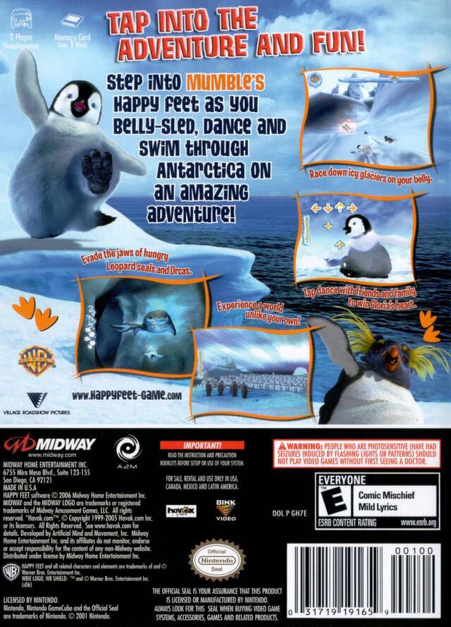 Happy Feet - Sony PlayStation 2 (PS2) video game collectible [Barcode 5037930073212] - Main Image 2