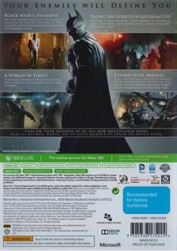 Batman Arkham Orgins - Microsoft Xbox 360 (1-2) video game collectible - Main Image 2