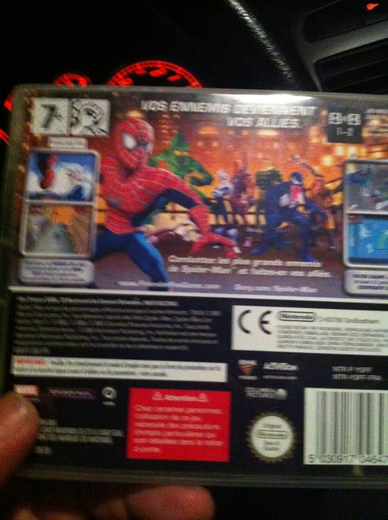 Spider Man Allie Ou Ennemi - Nintendo DS video game collectible [Barcode 067160000011] - Main Image 2