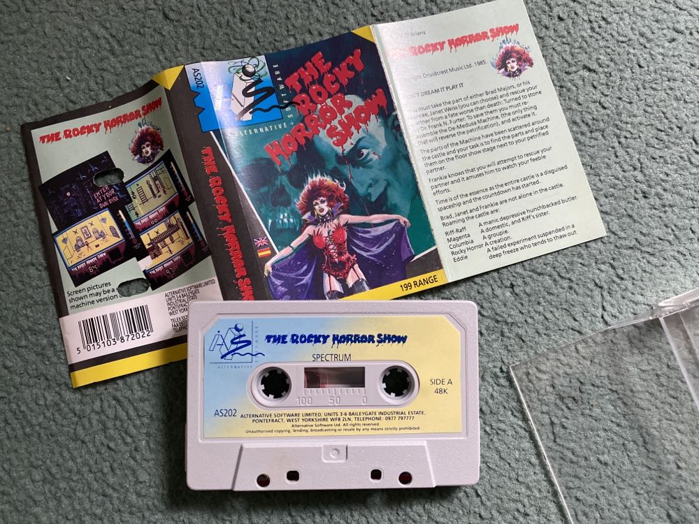 The Rocky Horror Show - Sinclair ZX Spectrum (Alternative Software - 1) video game collectible [Barcode 5015103872022] - Main Image 3