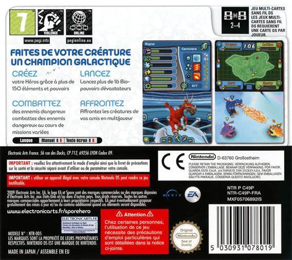 Spore La Bataille Des Héros  - Nintendo DS video game collectible [Barcode 5030931078019] - Main Image 2