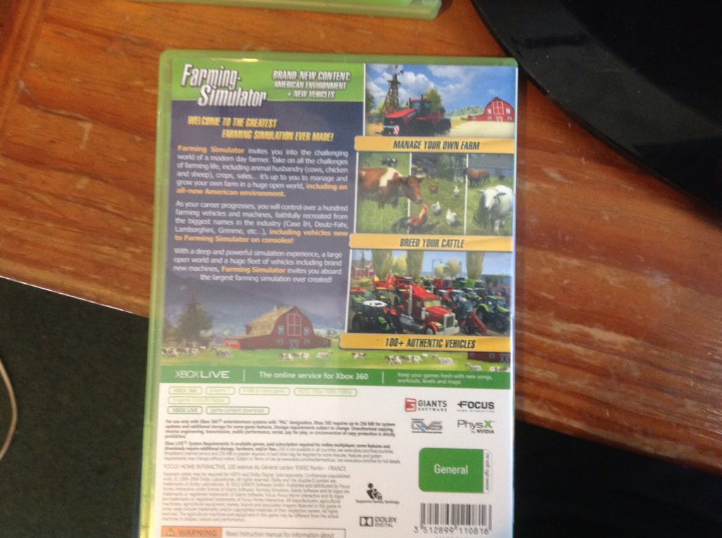 Farming Simulator - Microsoft Xbox 360 (Farming Simulator) video game collectible [Barcode 3512899110816] - Main Image 2