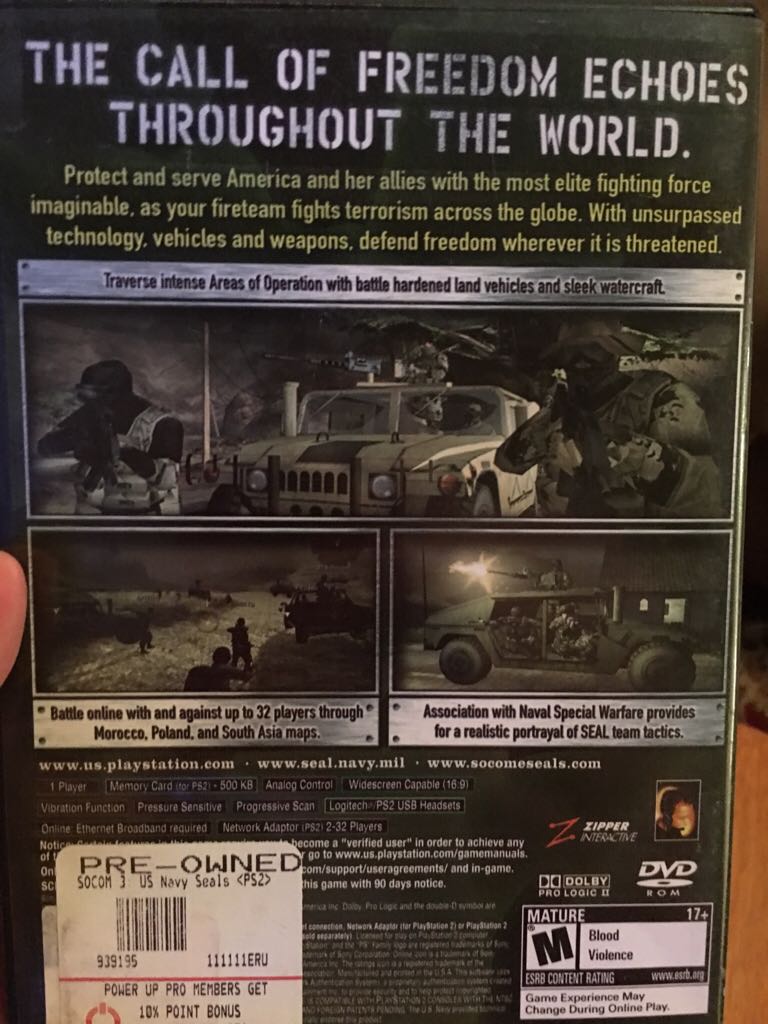 Socom 3 - Sony PlayStation 2 (PS2) video game collectible - Main Image 2