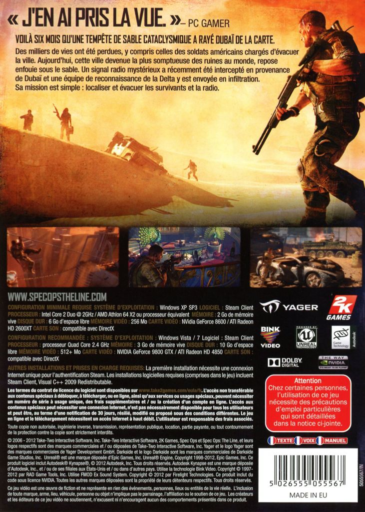 Spec Ops : The Line - Microsoft Xbox 360 (2K Games - 1) video game collectible [Barcode 5026555256308] - Main Image 2