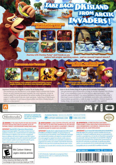 Donkey Kong Tropical Freeze - Nintendo Wii U video game collectible - Main Image 2