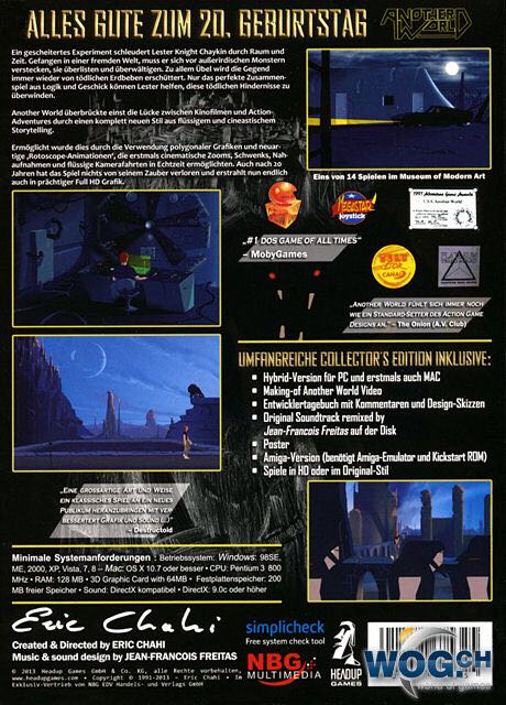 Another World - 20th Anniversary Edition - Sony PlayStation Network (PSN) (Digital Lounge - 1) video game collectible - Main Image 2