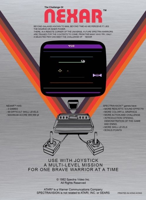The Challenge of Nexar - Atari 2600 (Atari - 1) video game collectible - Main Image 2