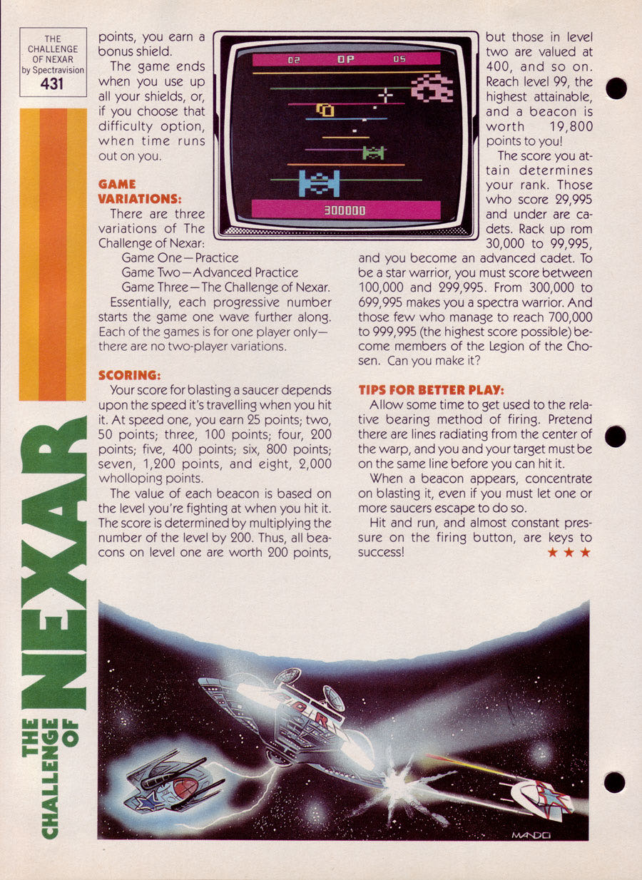 The Challenge of Nexar - Atari 2600 (Atari - 1) video game collectible - Main Image 4