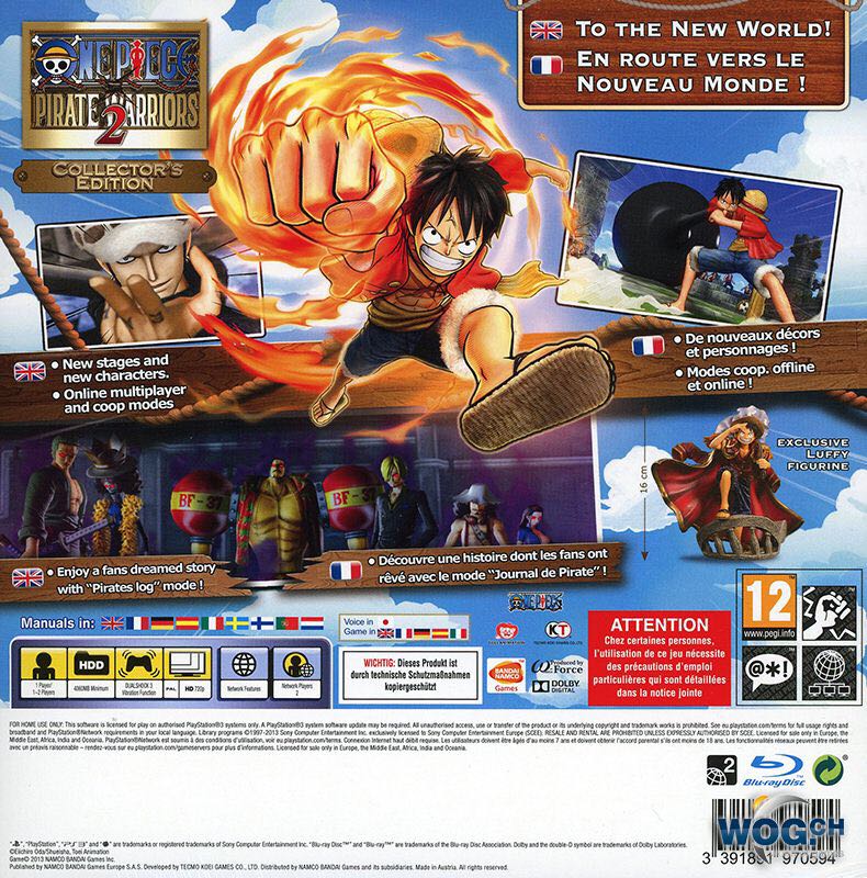 One Piece Pirate Warriors 2: Collectors Edition - Sony PlayStation 3 (PS3) (Atari Namco Bandai - 1-2) video game collectible [Barcode 3391891970594] - Main Image 2